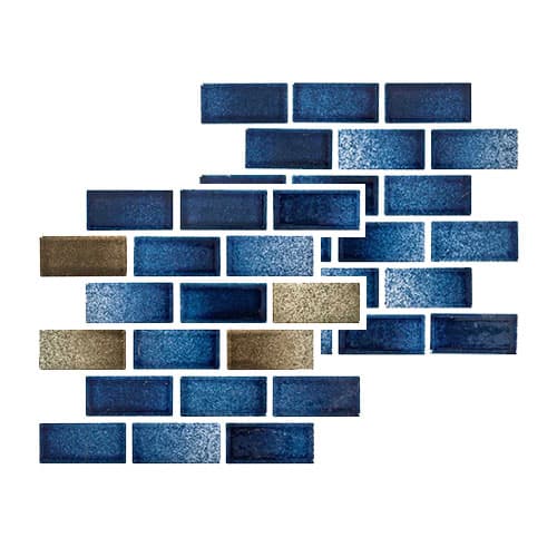 Blend Brick Mix pool tile — blend brick mix