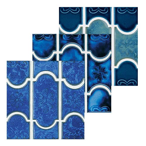 Botanical pool tile — botanical