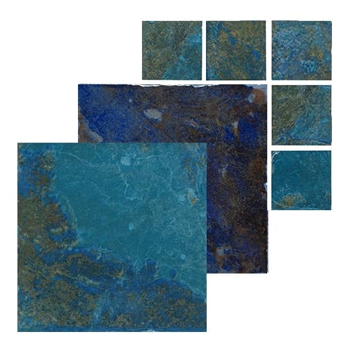Coral pool tile — coral