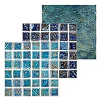 Volcano pool tile — volcano