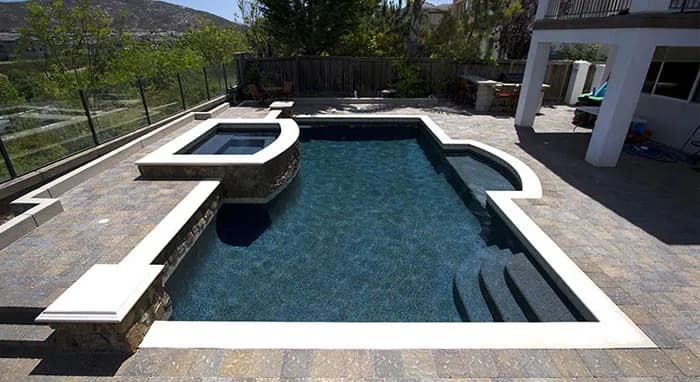 StoneScapes Regular Pebbles: Midnight Blue — water color and installed finish