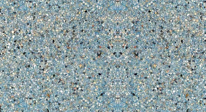 StoneScapes Mini Pebbles: Aqua White Mini pool finish sample