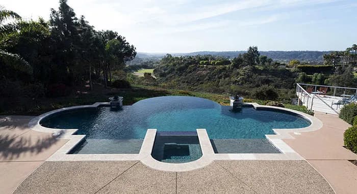 StoneScapes Touch of Glass: Midnight Blue — water color and installed finish