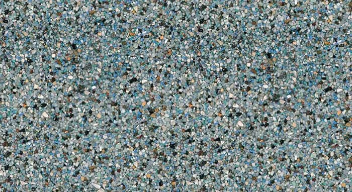 StoneScapes Mini Pebbles: Tropics Blue Mini pool finish sample